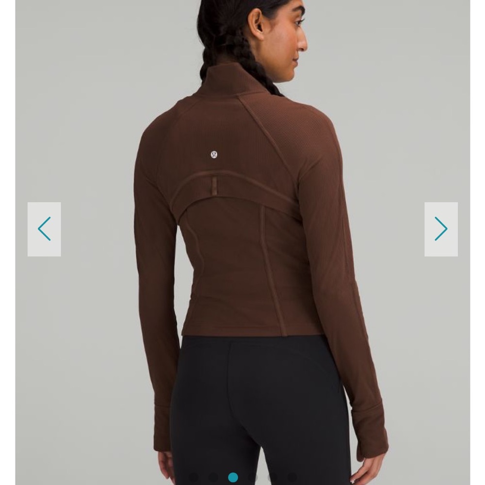 Lululemon Ribbed Nulu Cropped Define Jacket in Java size 6 - Picture 2 of 5